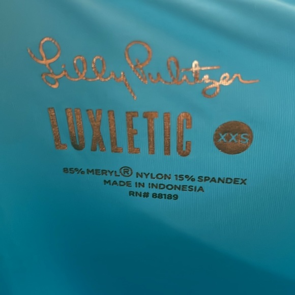 Lilly Pulitzer x Meryl UPF 50+ Meryl Nylon Renay Amalfi Blue - Picture 7 of 7